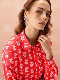 all about you Floral Printed Casual Shirt
