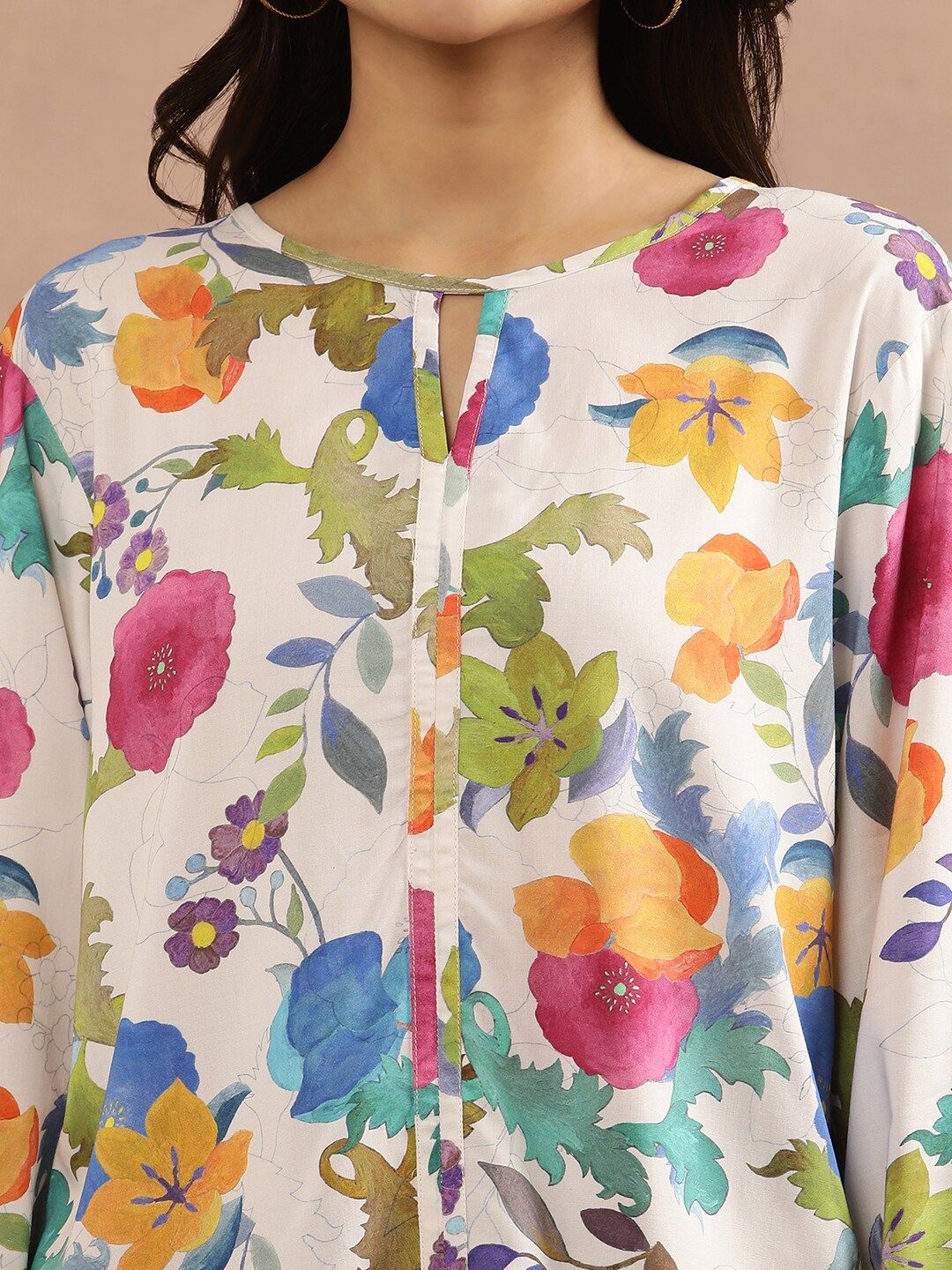W Floral Printed Top