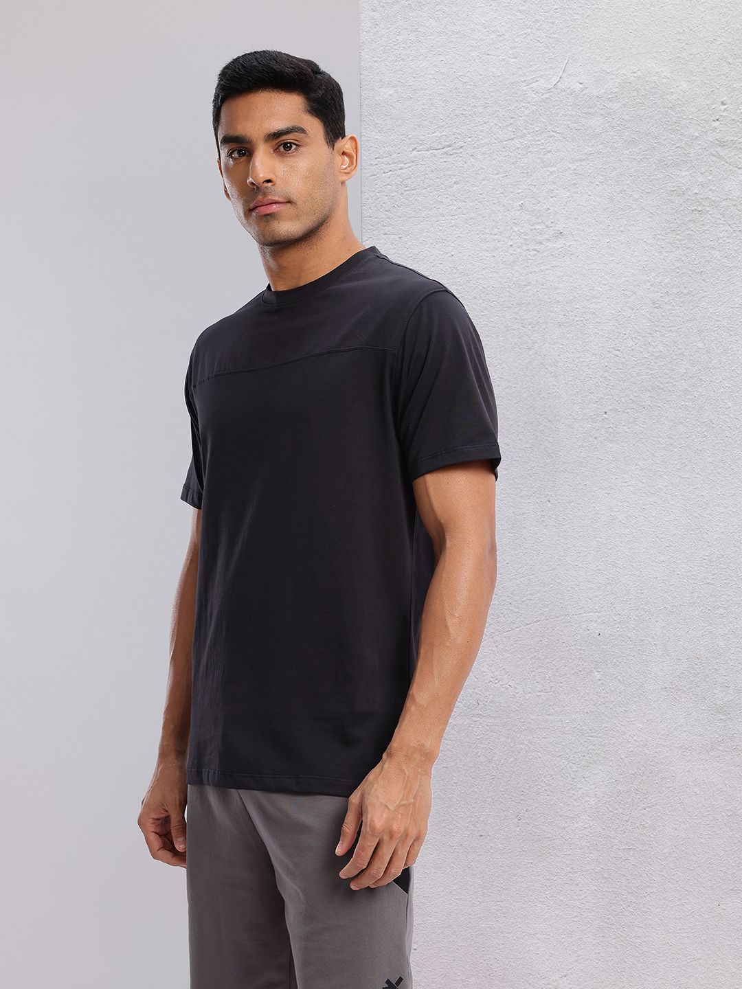 HRX by Hrithik Roshan Typography Print Pure Cotton Yoga T-shirt