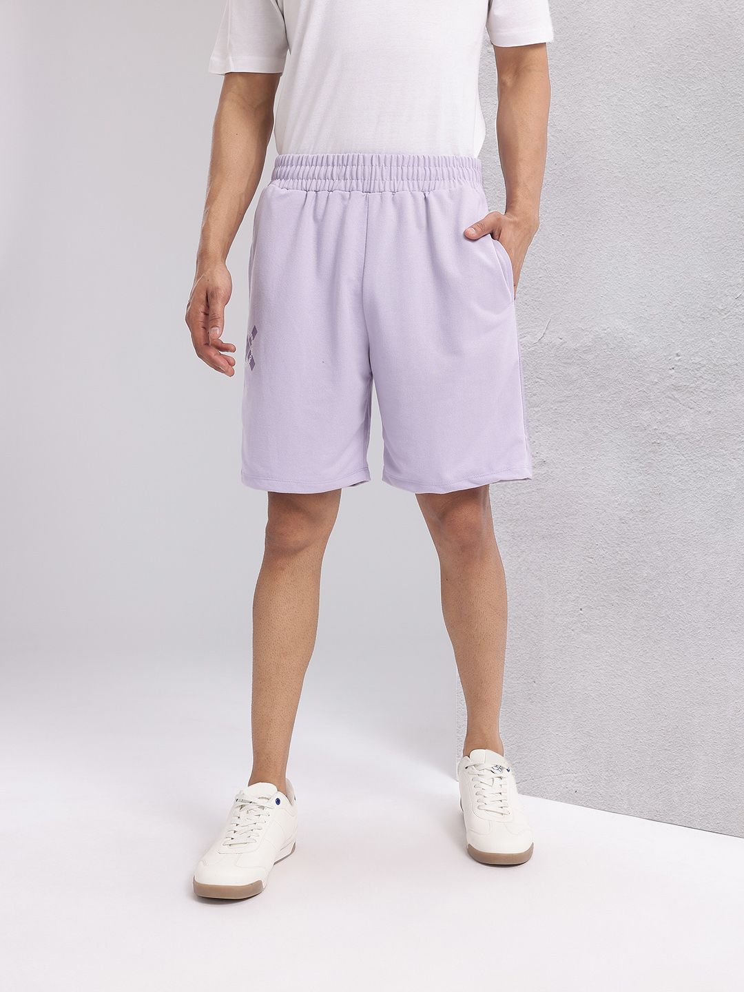 HRX by Hrithik Roshan Men Brand Logo Printed Mid-Rise Lifestyle Shorts