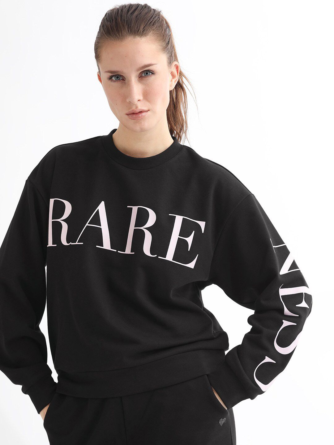 RAREISM Typographic Printed Cotton Sweatshirt