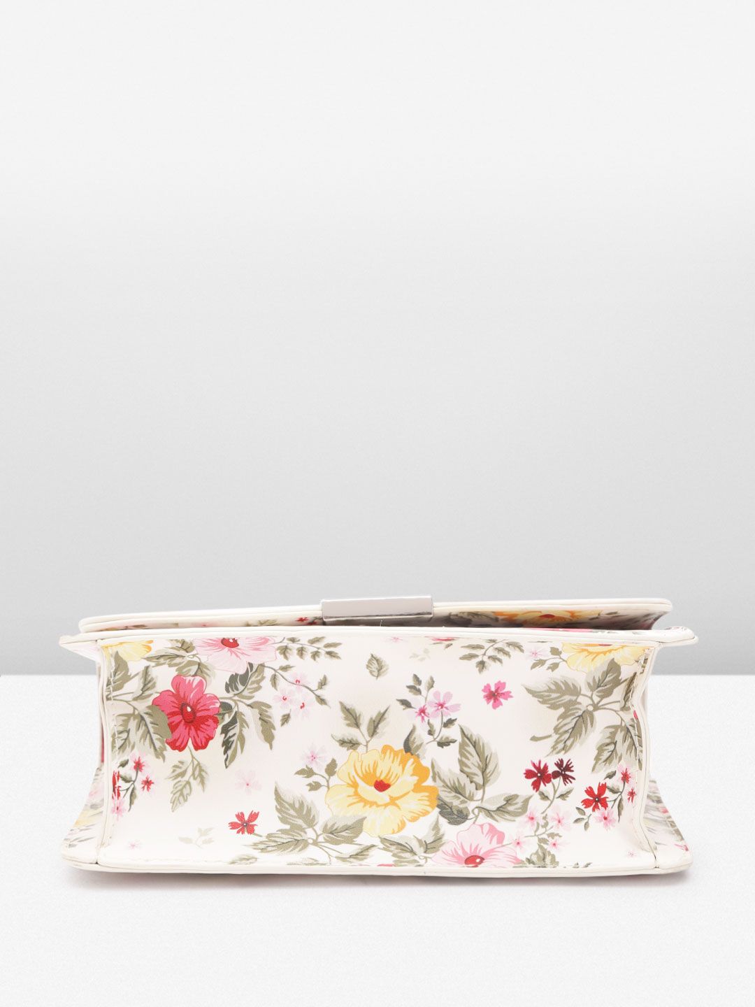 Lino Perros Floral Printed Structured Sling Bag