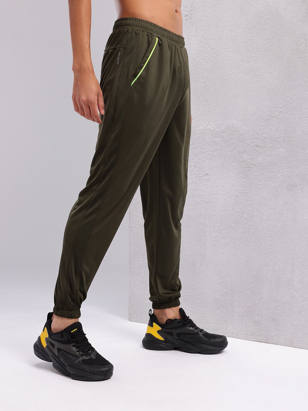 HRX by Hrithik Roshan Men Mid-Rise Rapid-Dry Training Joggers