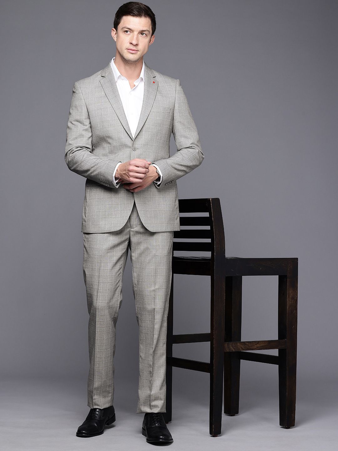 Raymond Contemporary Fit memeriksa saman formal 2 keping tunggal