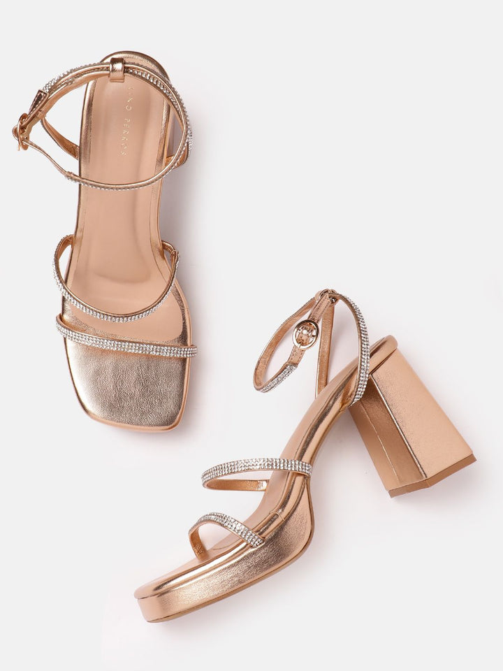 Lino Perros Embellished Party Platform Heels