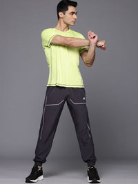 HRX by Hrithik Roshan Men Mid-Rise Training Joggers with Reflective Stripes