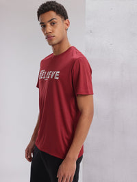 HRX by Hrithik Roshan Twin Collection Typography Printed Rapid-Dry Training T-shirt