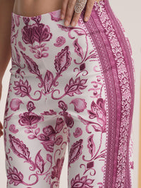 Vishudh Printed Co-Ord Set -Shirt With Elasticated Palazzo