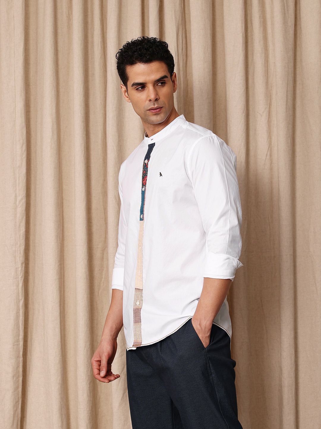 Mr Bowerbird Tailored Fit Pure Cotton Casual Shirt
