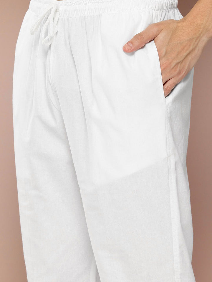 See Designs Men Embroidered Chikankari Kurta with Pyjamas