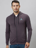 Being Human Hooded Long Sleeve Front-Open Sweatshirt