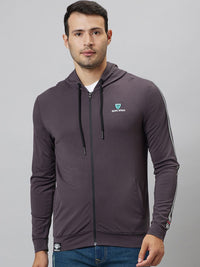 Being Human Hooded Long Sleeve Front-Open Sweatshirt