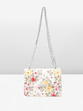 Lino Perros Floral Printed Structured Sling Bag