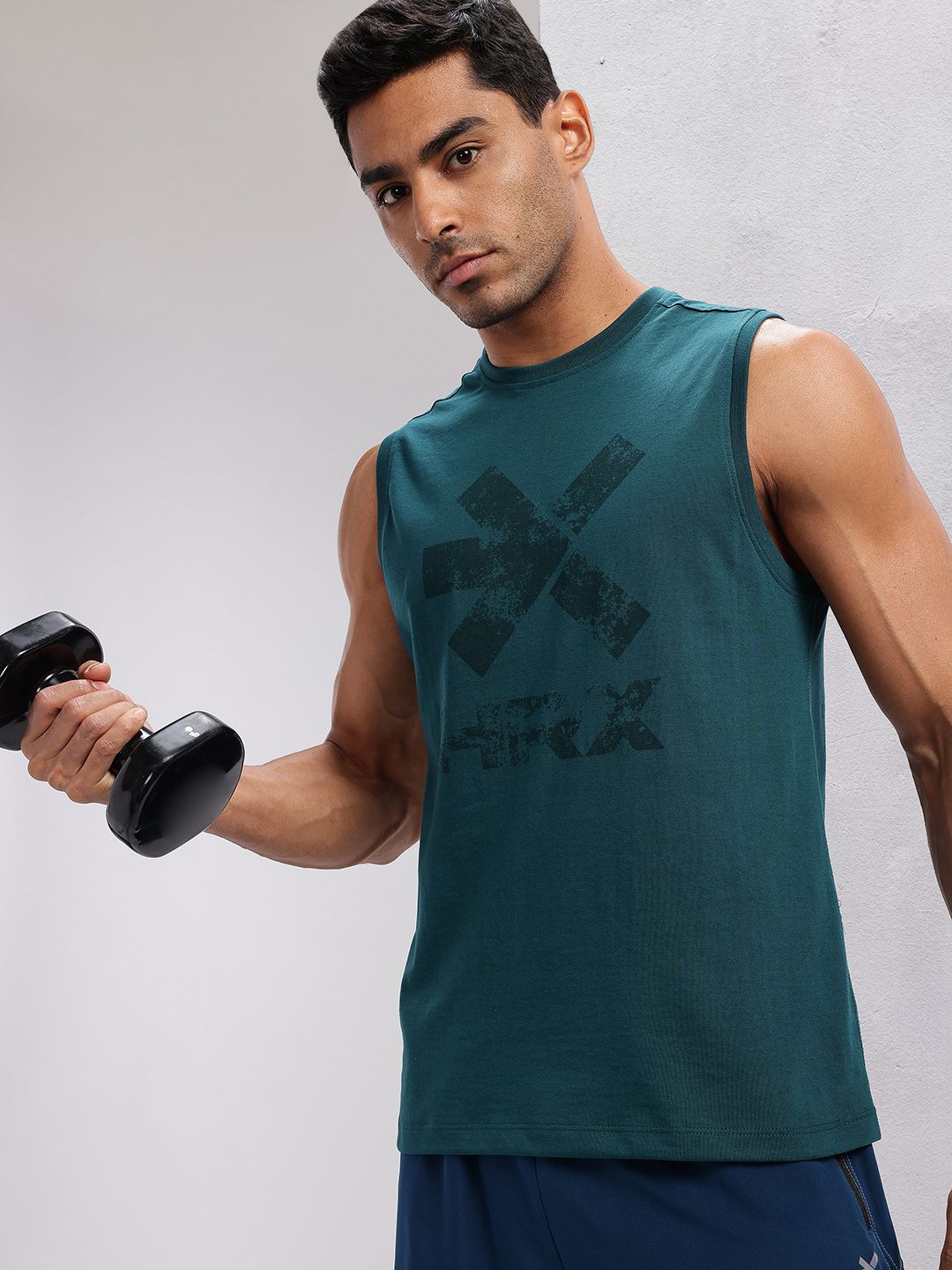 HRX by Hrithik Roshan Brand Logo Printed Sports T-shirt