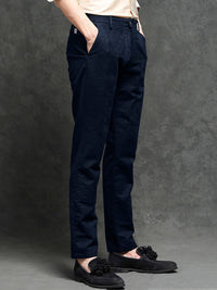 RARE RABBIT Men Jeck-2 Mid-Rise Slim Fit Cotton Trouser