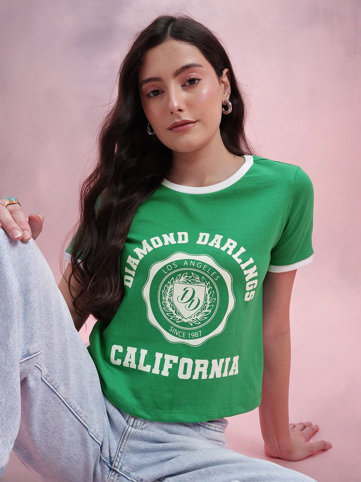 DressBerry Varsity Printed T-shirt