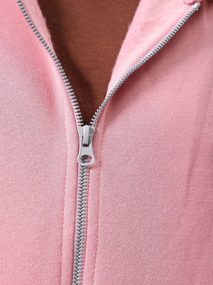 The Indian Garage Co Men Hooded Double Way Front Open Zipper Sweatshirt