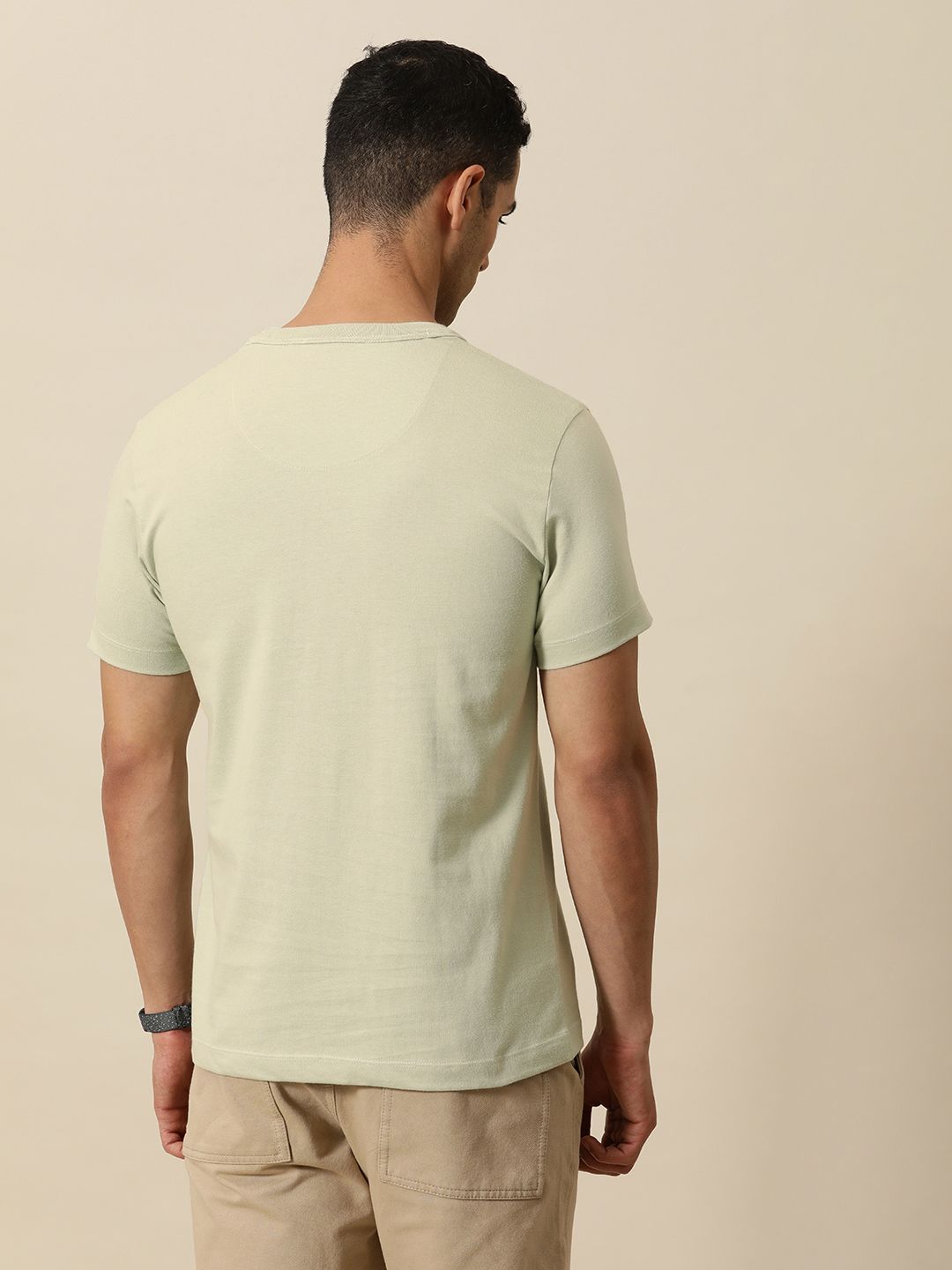 Mr Bowerbird Round Neck Tailored Fit T-shirt With a Notebook