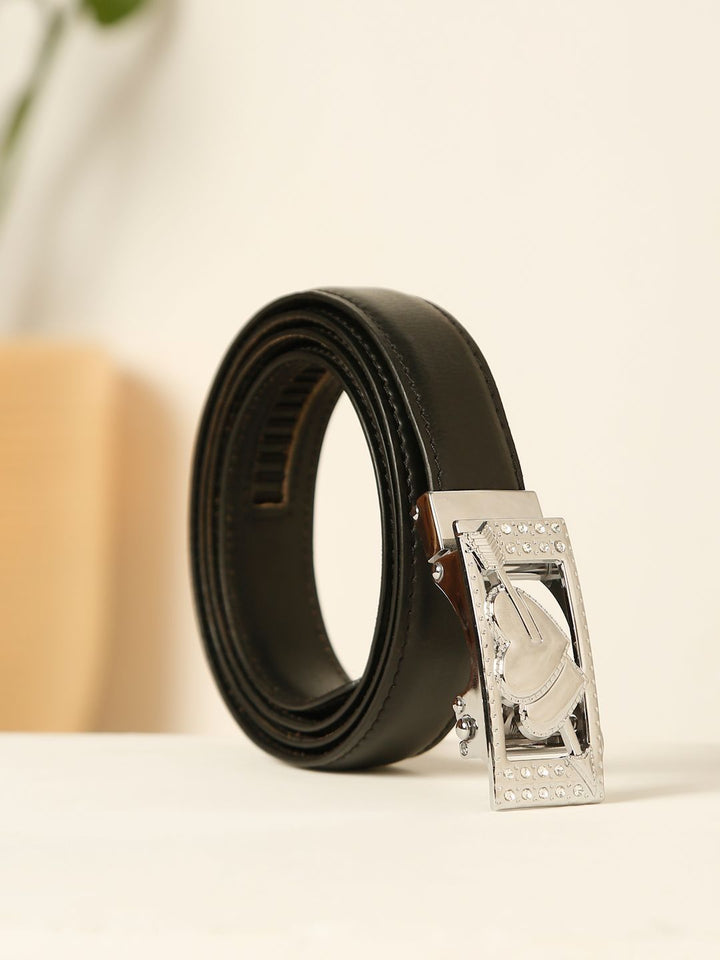 Teakwood Leathers Women Textured Leather Formal Belt