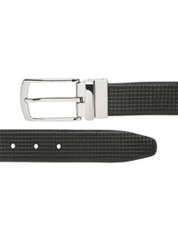 Teakwood Leathers Men Textured Leather Reversible Formal Belt
