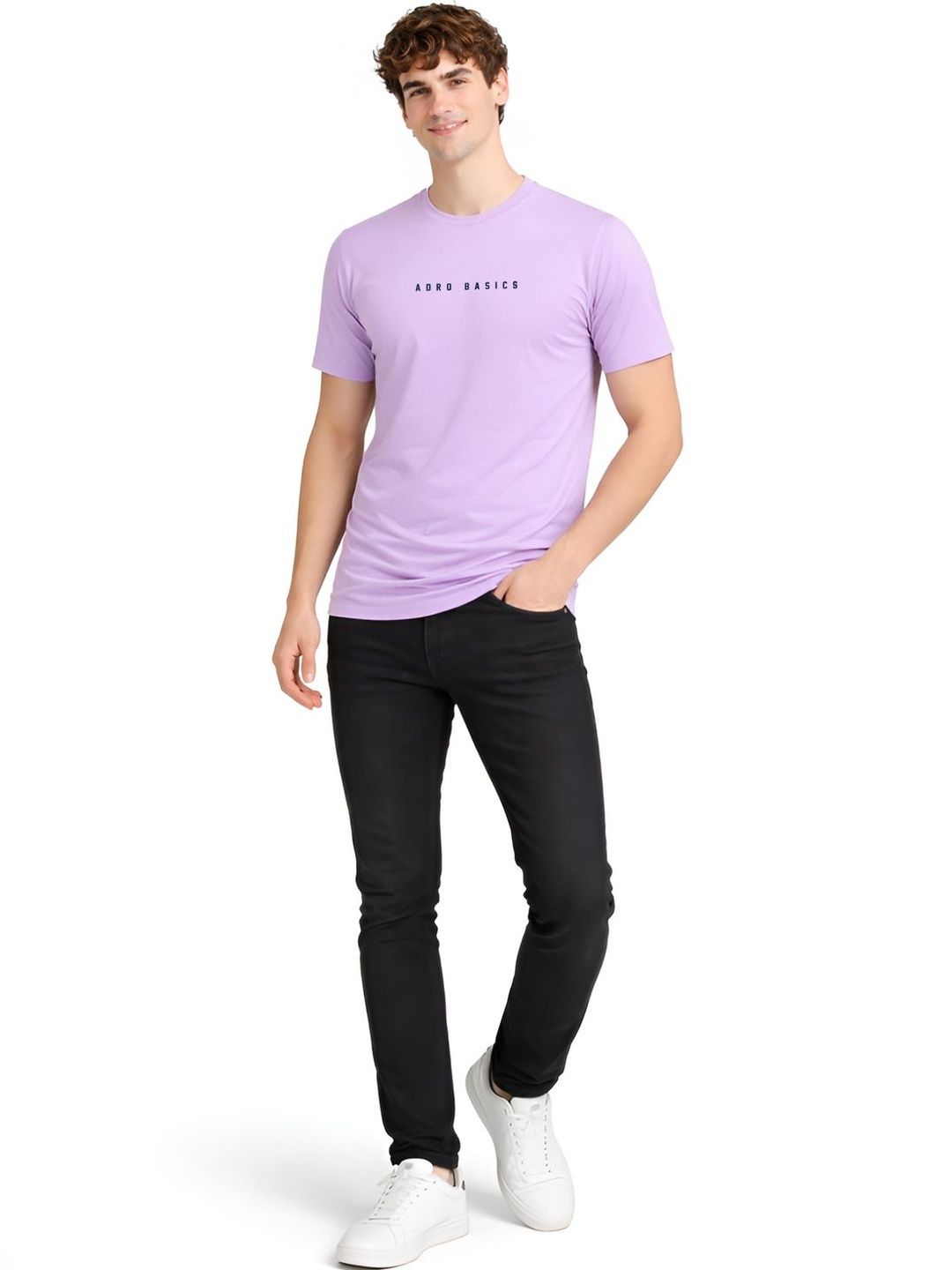 ADRO Men Typography Printed T-shirt