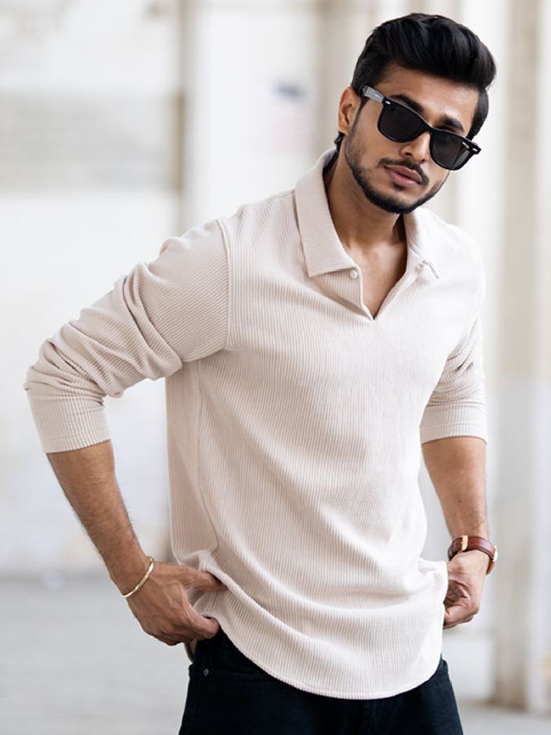 Powerlook Men Polo Collar T-shirt