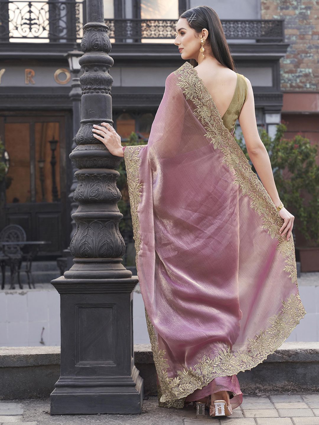 Tikhi Imli Embroidered Saree