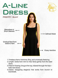 DressBerry A-Line Dress with Belt