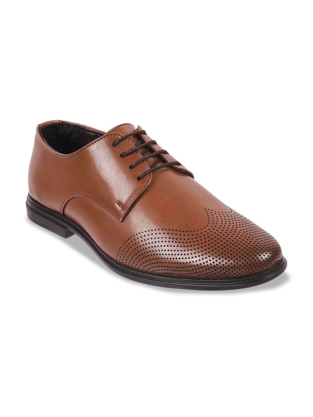 Metro Men Textured Formal Brogues