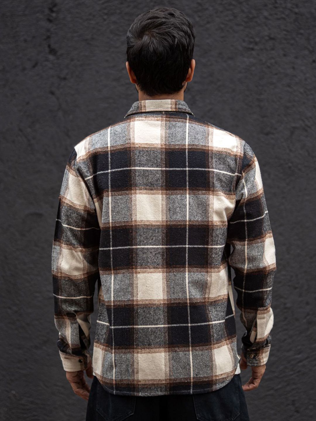 Powerlook Men Tartan Checks Opaque Checked Casual Shirt