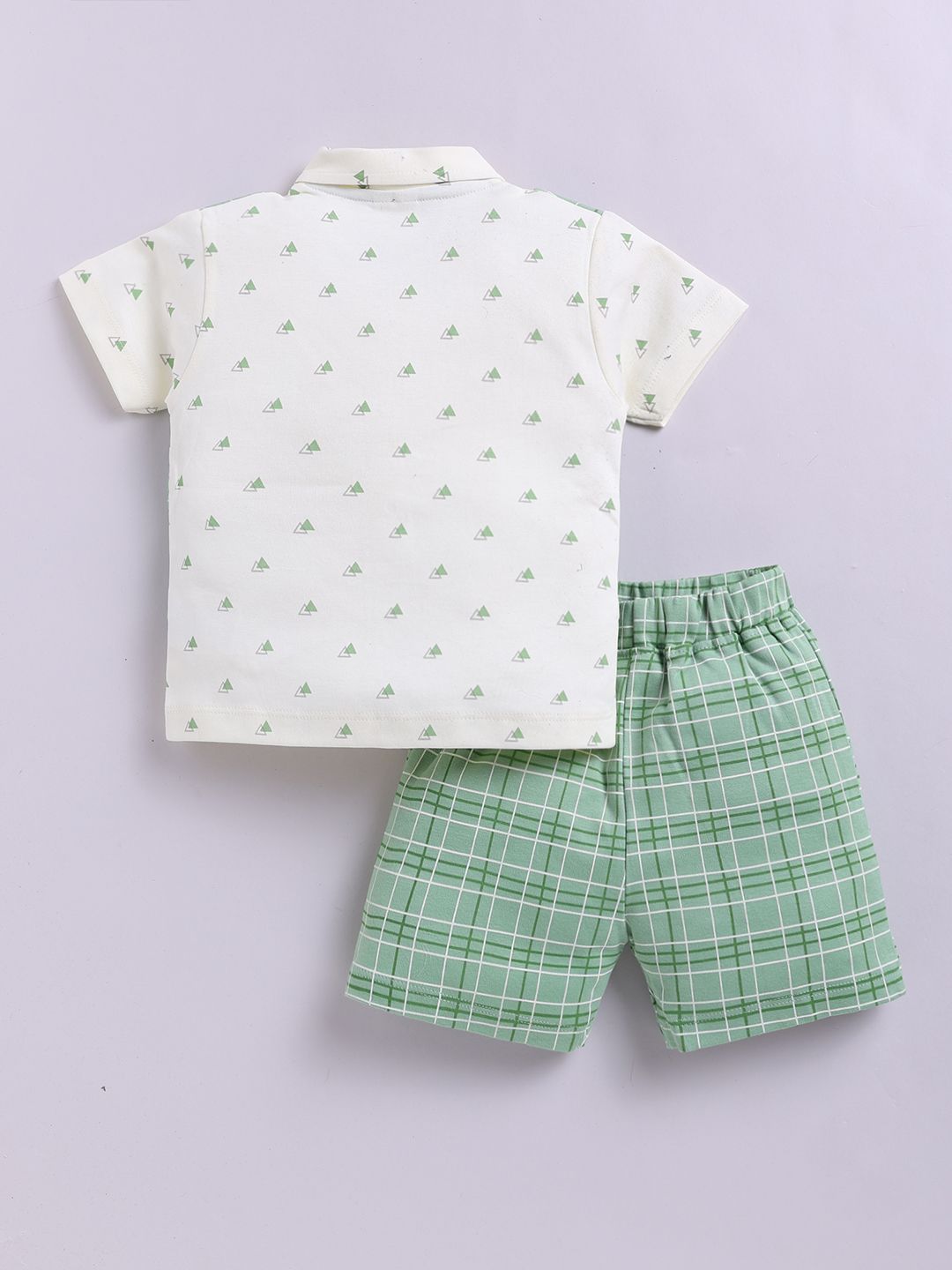 Moms Love Infant Boys Printed Pure Cotton Clothing Set