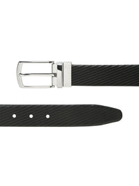 Teakwood Leathers Men Textured Leather Reversible Formal Belt