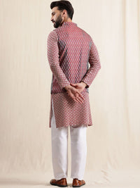 Anouk Men Ethnic Motifs Embroidered Regular Pure Cotton Kurta with Pyjamas