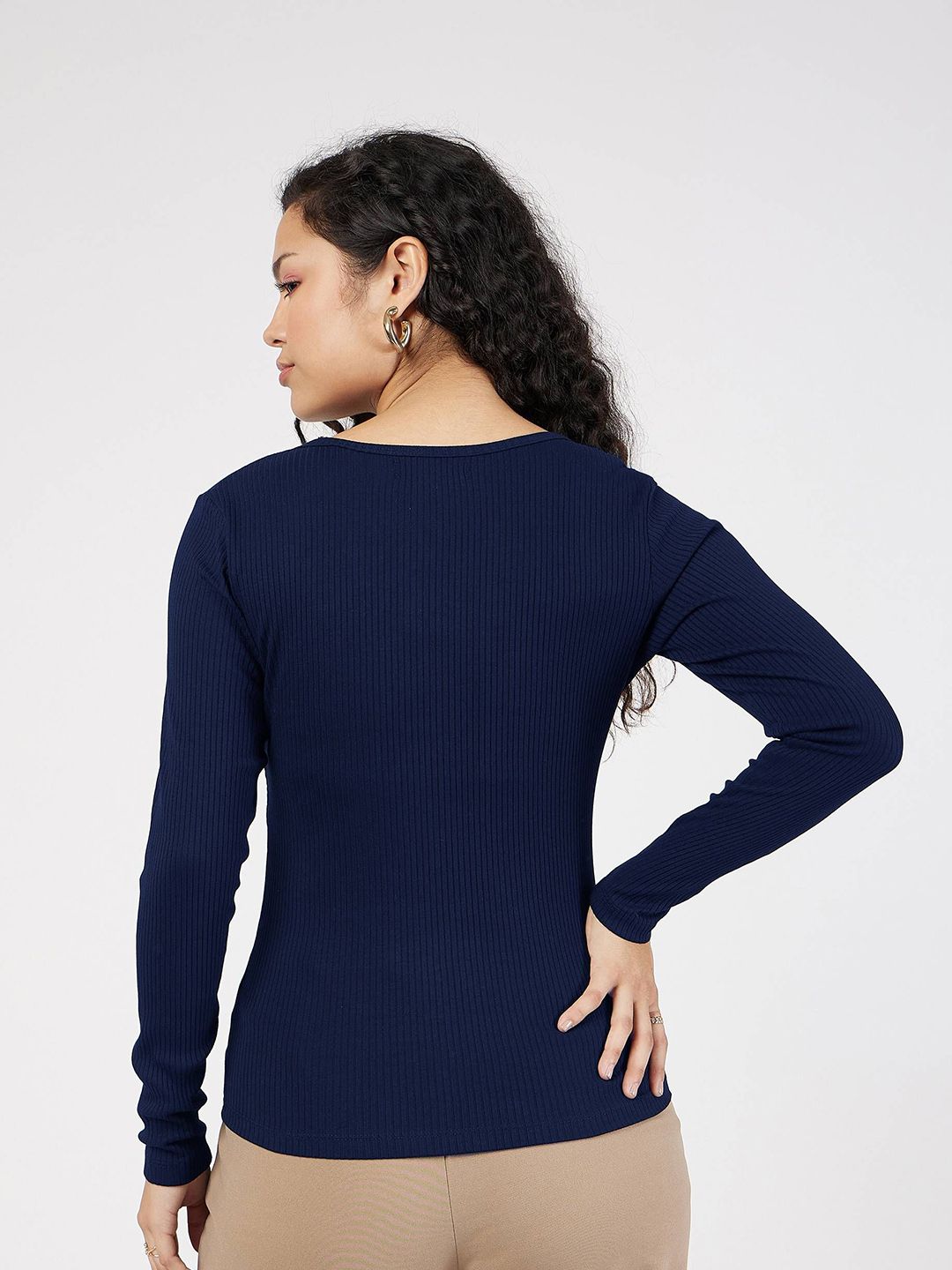 SASSAFRAS Women Square Neck Regular Top