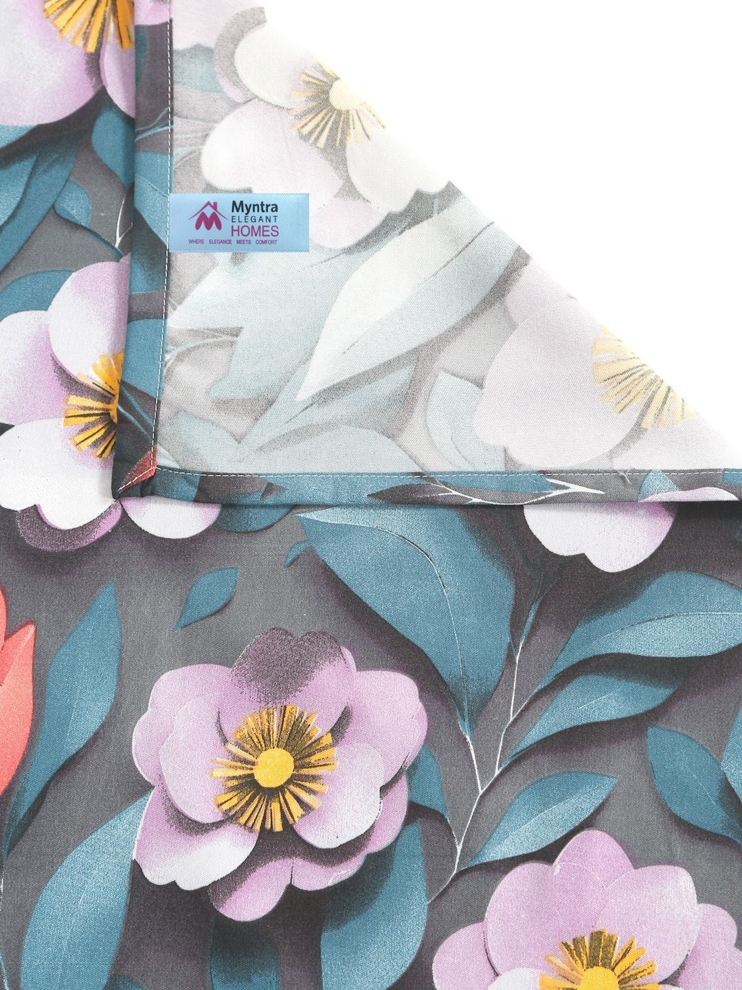 Myntra Elegant Floral Printed 300 TC King 7D Cadar Dengan 2 Sarung Bantal