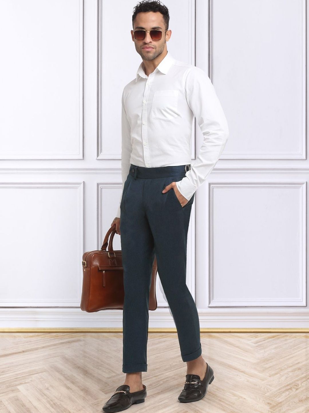 Moda Rapido Men Slim Fit Easy Wash Trousers