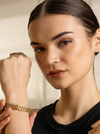 VOGUE PANASH Gold-Plated Bangle-Style Bracelet