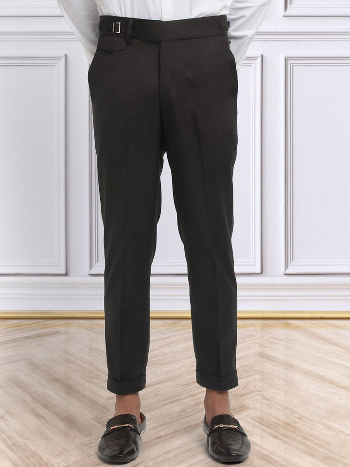 KLOTTHE Men Cotton Rich Solid Slim Fit Gurkha Pants
