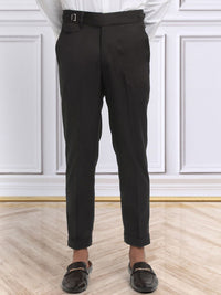 KLOTTHE Men Cotton Rich Solid Slim Fit Gurkha Pants