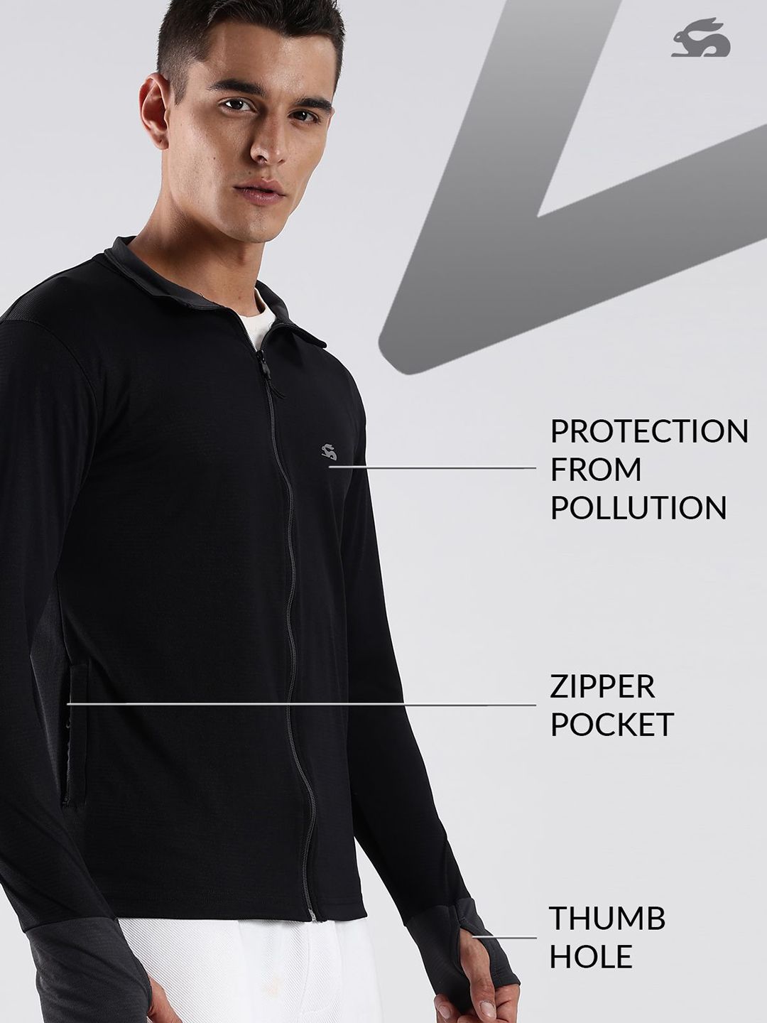 ADRO Men Mock Collar Solid Lightweight Casual Sporty Jacket