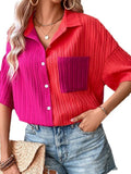 DressBerry Women Striped Extended Sleeves Shirt Style Top