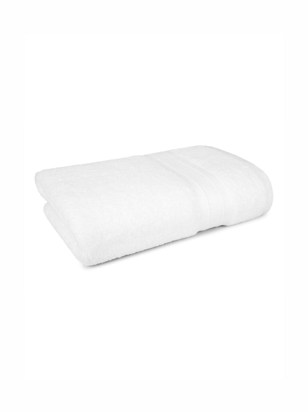 MYTRIDENT White Cotton 500 GSM Bath Towel