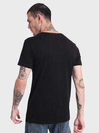 Bewakoof Pure Cotton Typography Printed Round Neck T-shirt