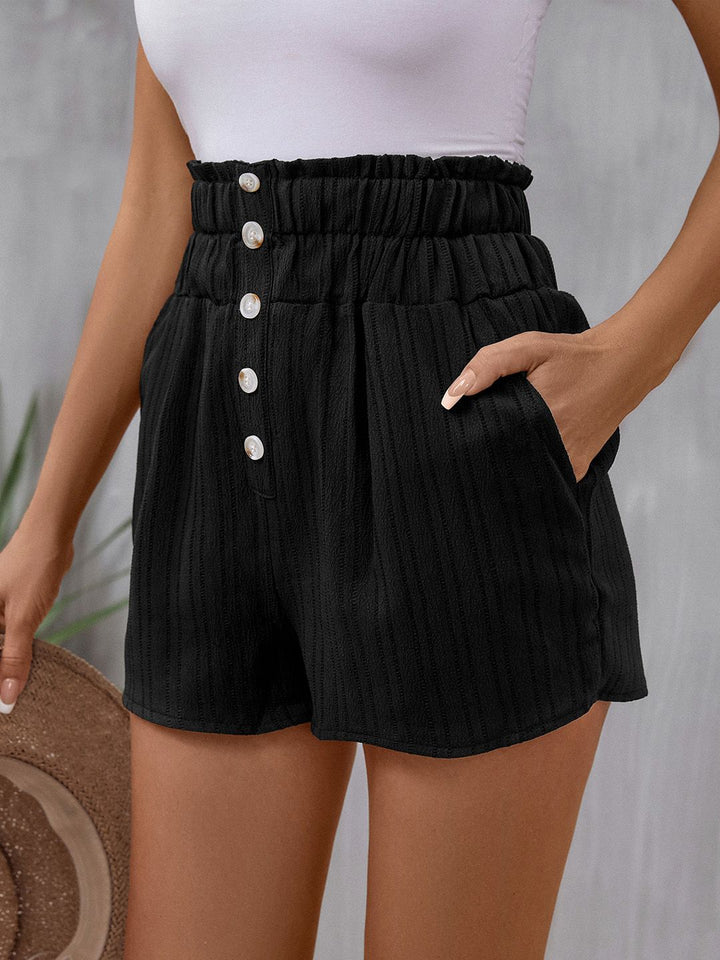 DressBerry Women Self Striped Shorts