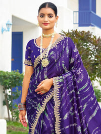 Saree mall Sequinned Poly Chiffon Sarees