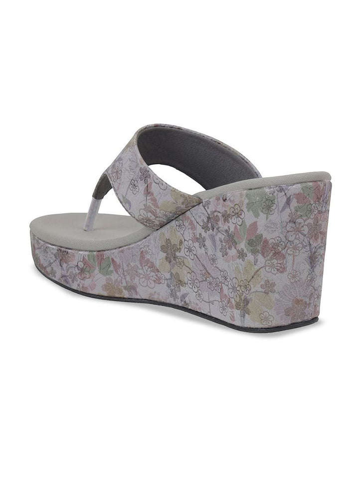 Mochi Printed Wedge Sandals