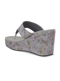 Mochi Printed Wedge Sandals