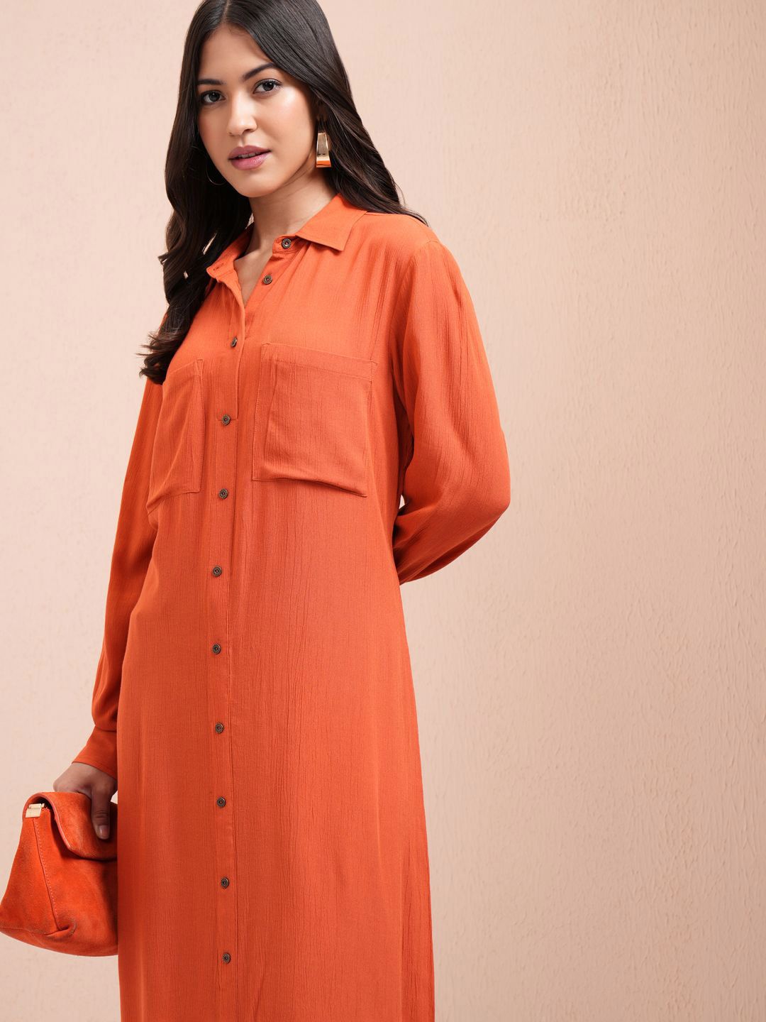 Vishudh Shirt Collar High-Low A-Line Kurta