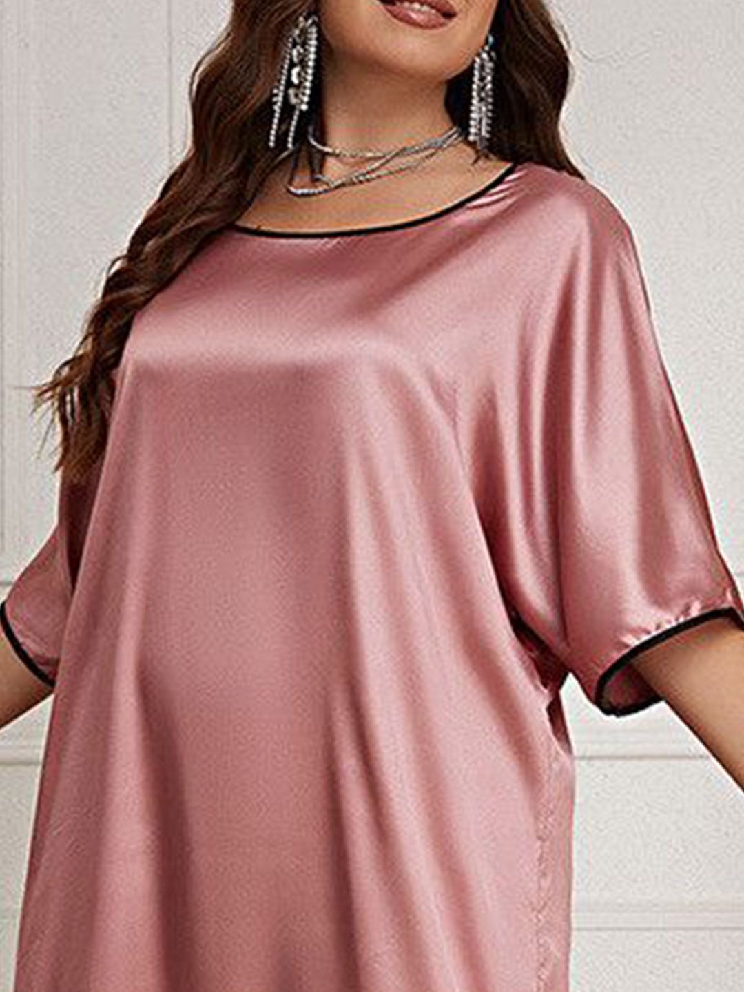 DressBerry Round Neck Regular Nightdress