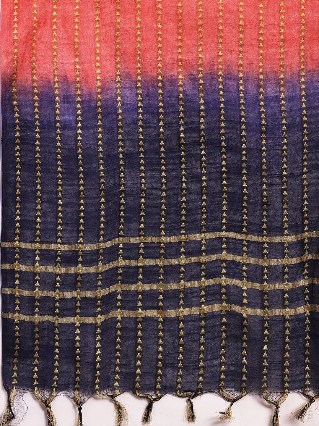 Motif Etnik Libas Tenunan Rekaan Kurta Lurus dengan Salwar & Dupatta